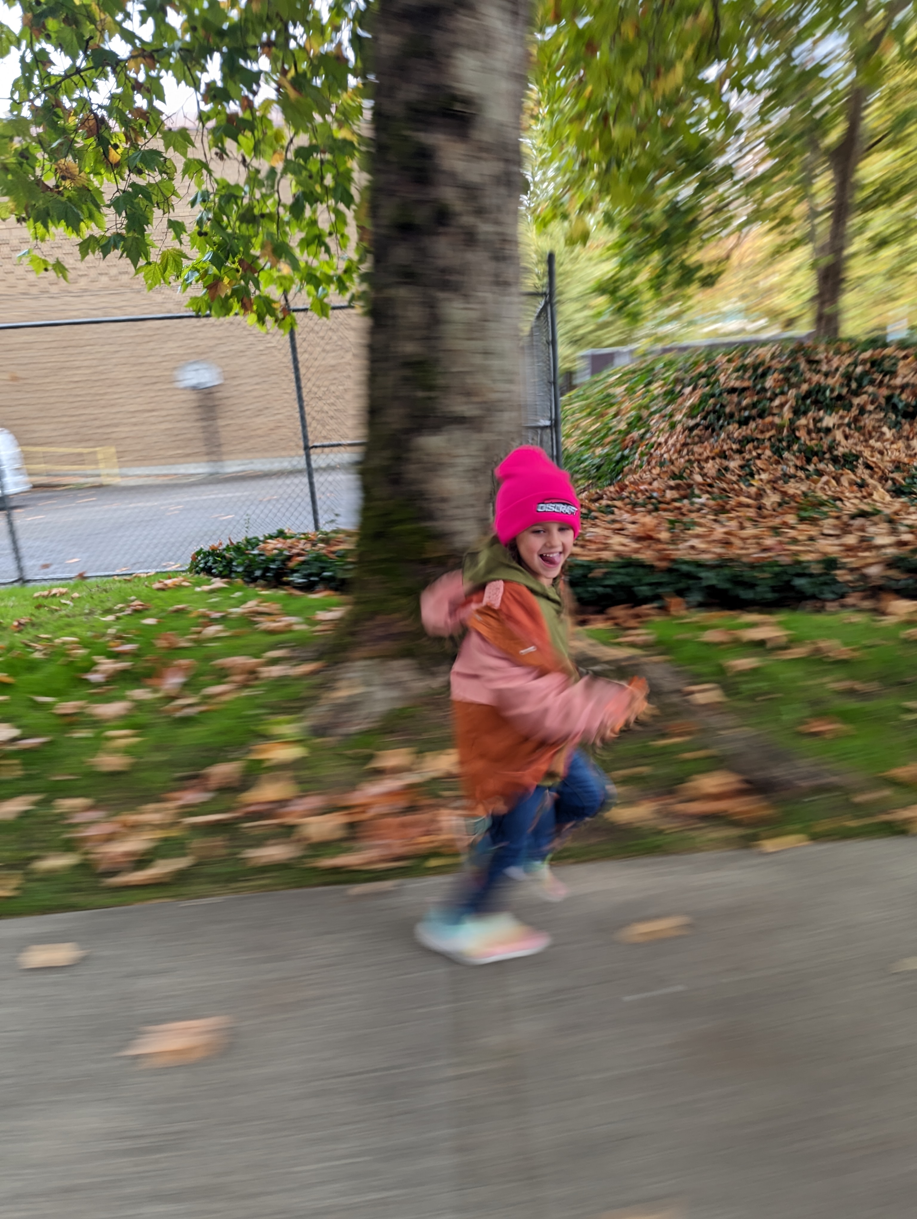 Running to the park